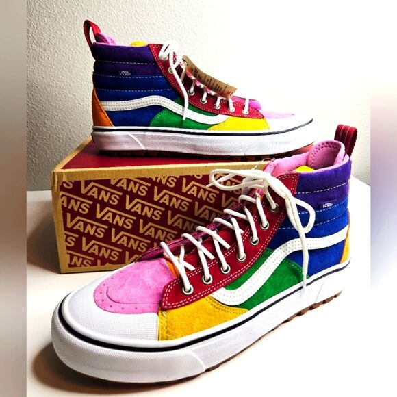 NWB Vans SK8-HI MTE 2.0 DX Rainbow Men's US Size 11.5 DS 2020 Scotch Guard - Picture 1 of 15